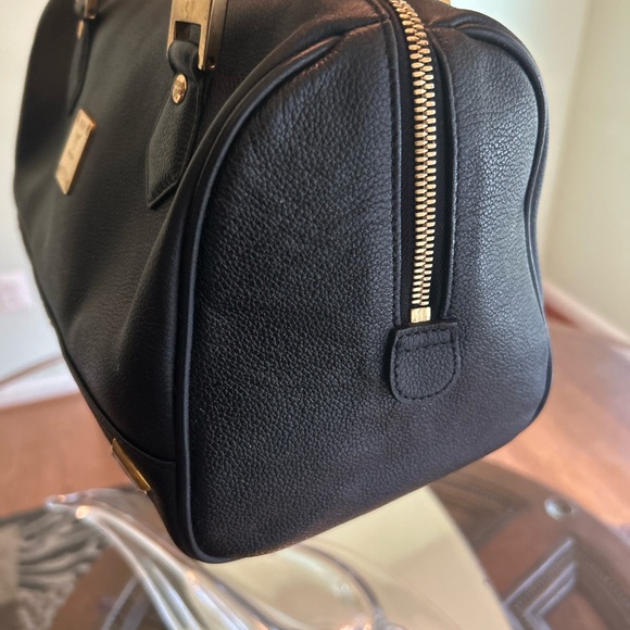 MCM Leather Studded Heritage Boston Bag - Picture 9 of 13